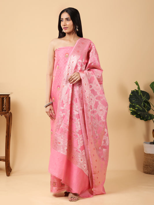 Banarasi Meena Suit with Dupatta.